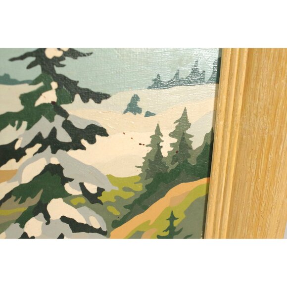 Vintage Paint By Number "Sleepy Hollow" Craft Master NA 3051-62 Finished PBN - Picture 2 of 4